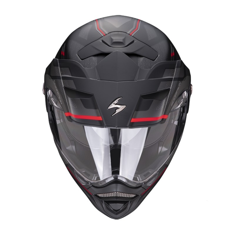 Kask motocyklowy SCORPION ADX-2 CARRERA matowy czarno-czerwony
