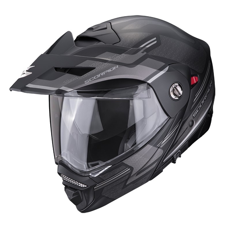 Kask motocyklowy SCORPION ADX-2 CARRERA matowy czarno-srebrny