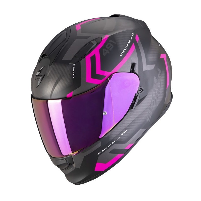 Integralny kask motocyklowy SCORPION EXO-491 SPIN matt black-pink