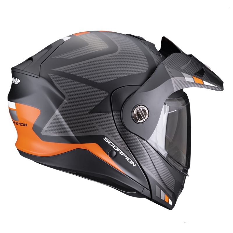 Kask motocyklowy SCORPION ADX-2 CAMINO black-silver-orange wyprzedaż