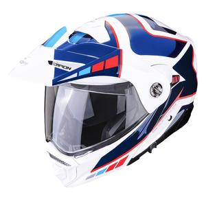 Kask motocyklowy SCORPION ADX-2 CAMINO pearl white-blue-red