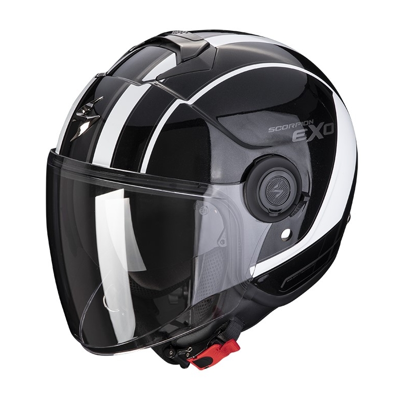 Kask motocyklowy otwarty SCORPION EXO-CITY SCOOT czarno-biały