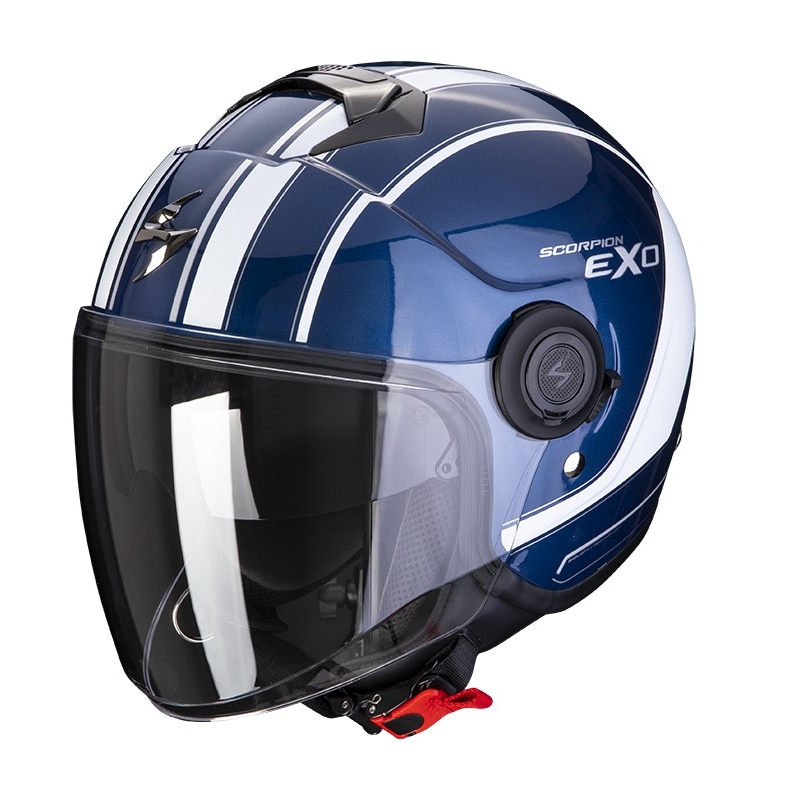 Kask motocyklowy otwarty SCORPION EXO-CITY SCOOT granatowo-biały