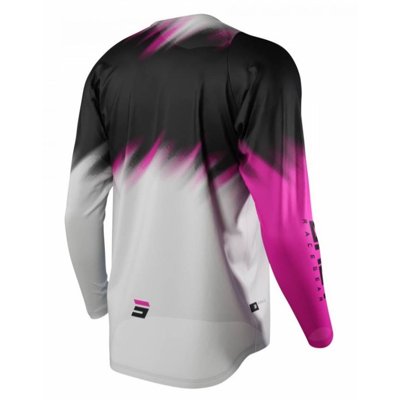 Kids motocross jersey Shot Devo Versus grey-black-pink outlet wyprzedaż