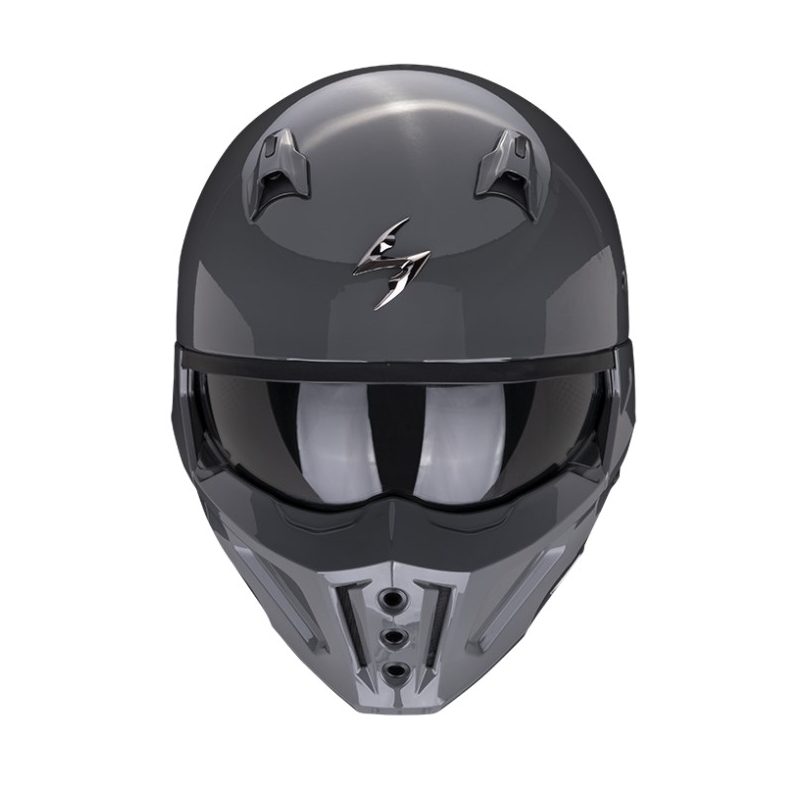Kask SCORPION COVERT-X solidny cementowo-szary wyprzedaż