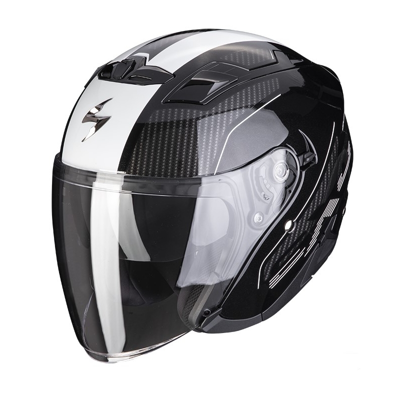 Kask otwarty Scorpion EXO-230 Condor metaliczny czarno-biały