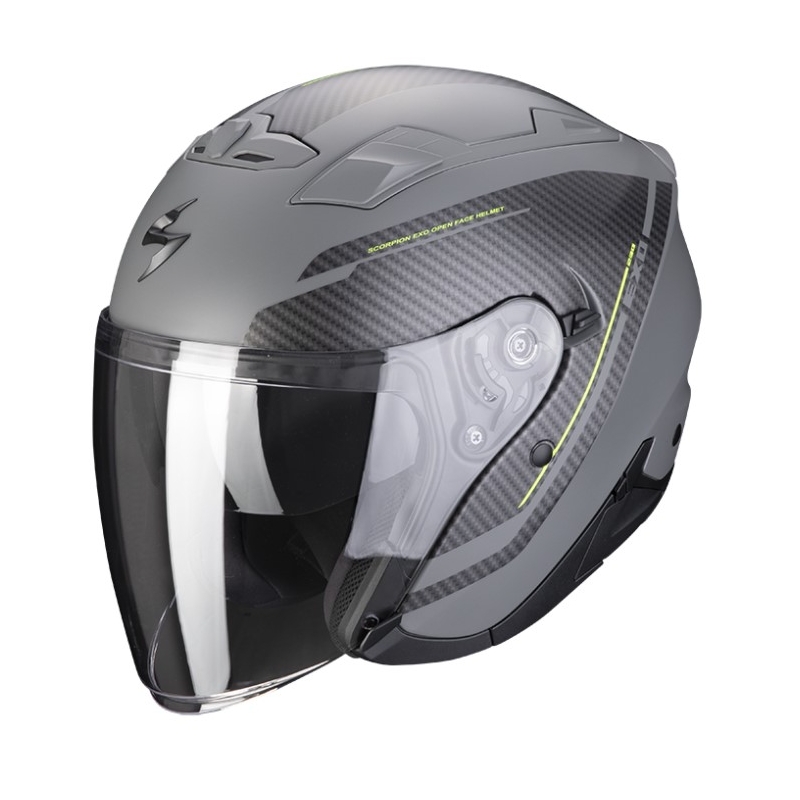 Kask otwarty Scorpion EXO-230 FENIX cementowy szaro-czarny matowy