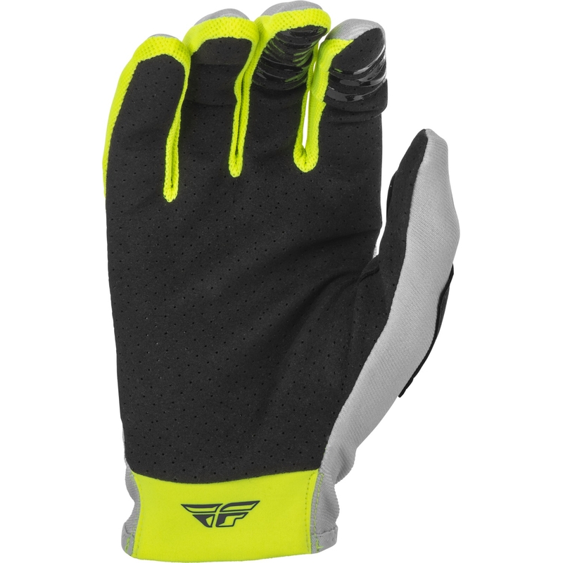 Rękawice motocrossowe FLY Racing Lite 2022 szaro-błękitno-fluo żółte