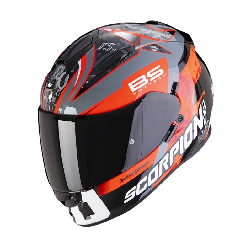Kask integralny Scorpion EXO-491 FABIO QUARTARO REPLICA orange-grey-black