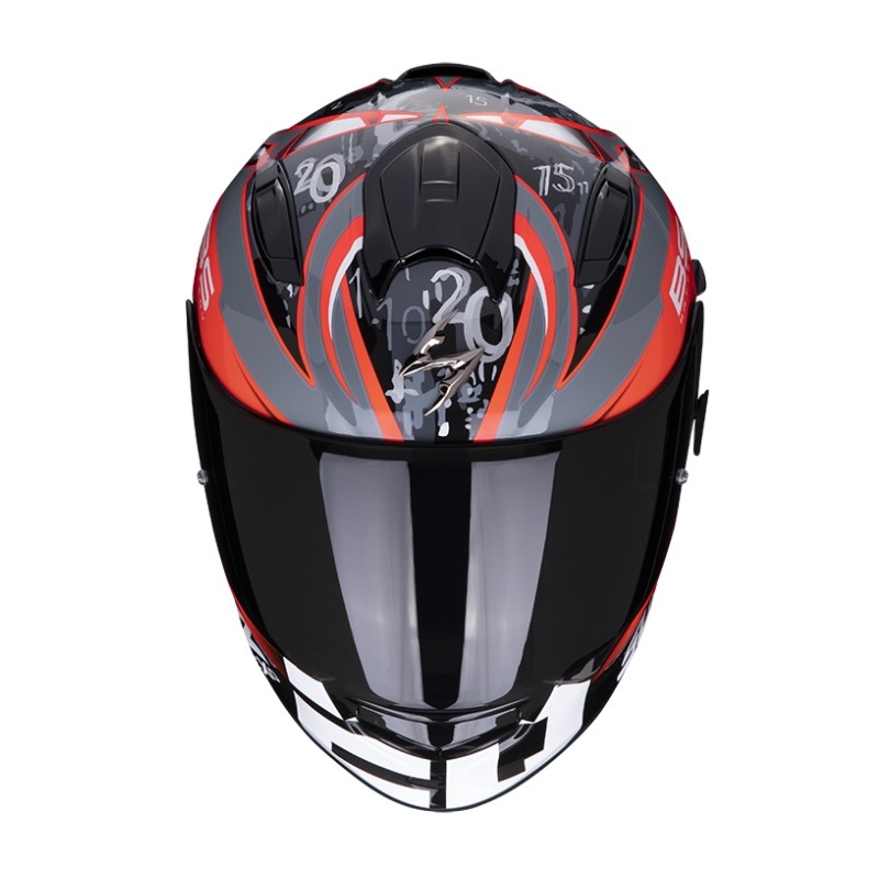 Kask integralny Scorpion EXO-491 FABIO QUARTARO REPLICA orange-grey-black