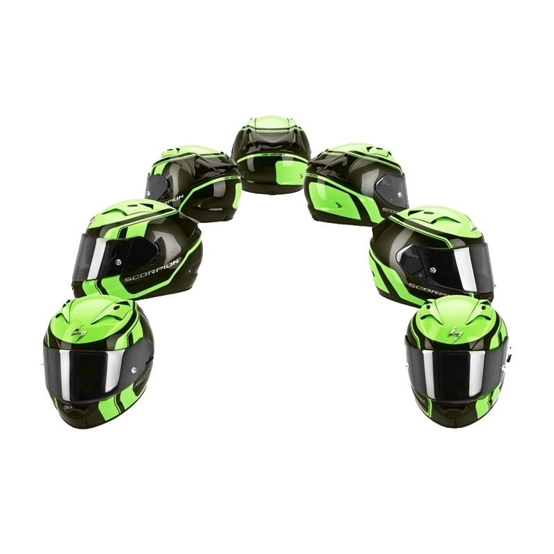 Integralny kask Scorpion EXO-1200 Stream Tour czarno-zielony wyprzedaż