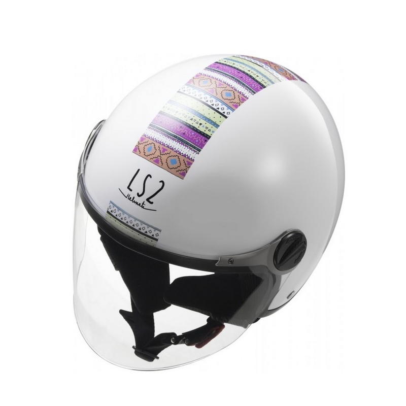 Otwarty kask motocyklowy LS2 OF560 ROCKET II biały wyprzedaż