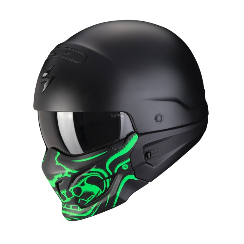 Kask Scorpion EXO-COMBAT EVO Samurai czarno-zielony