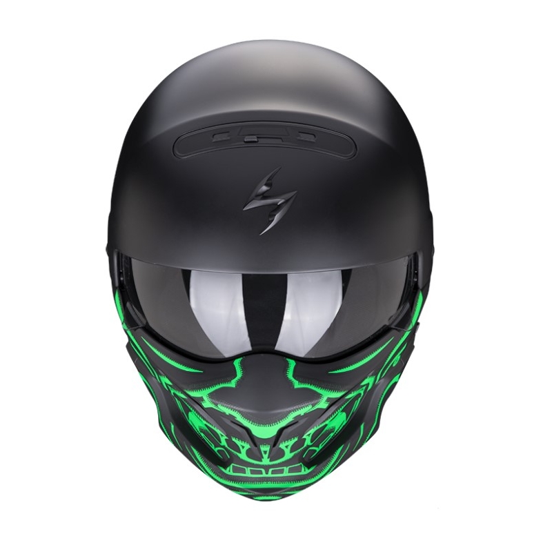 Kask Scorpion EXO-COMBAT EVO Samurai czarno-zielony