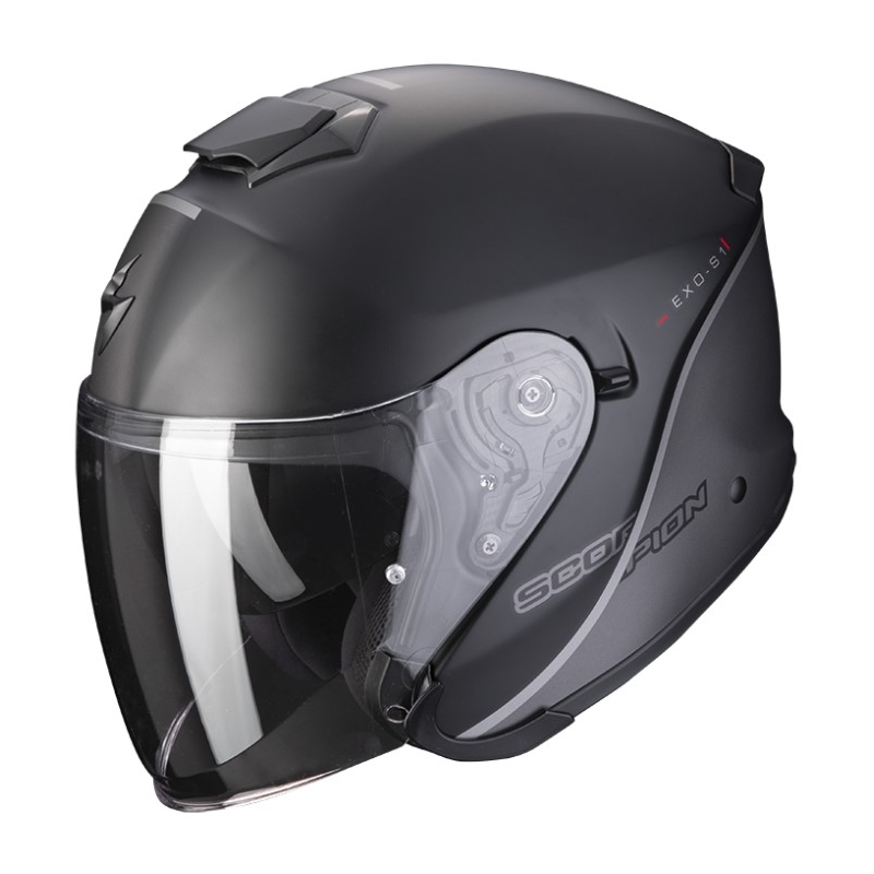 Kask otwarty Scorpion EXO-S1 ESSENCE matowy czarno-srebrny