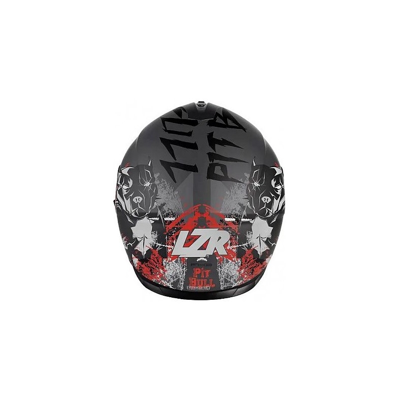 Kask integralny do motocykla Lazer FH3 Pitbull 3 czarno-czerwono-biały