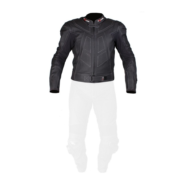 Skórzana kurtka motocyklowa Tschul 737 Vintage czarna - II. jakość