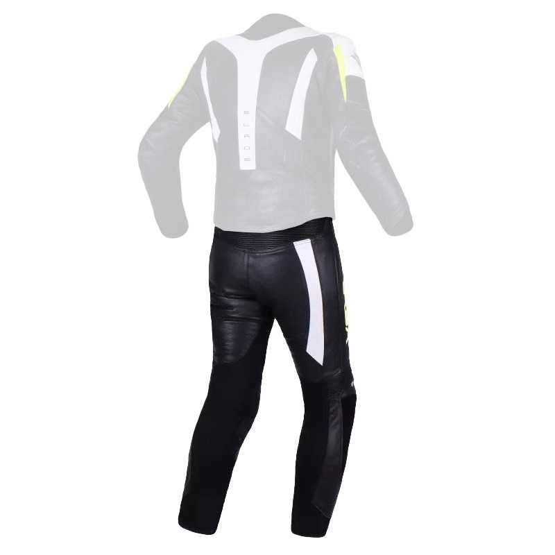 Męskie spodnie RSA Blade black-white-fluo yellow outlet. wyprzedaż