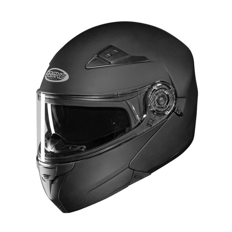 Szczękowy kask motocyklowy Ozone Wind czarny matowy - II. jakość