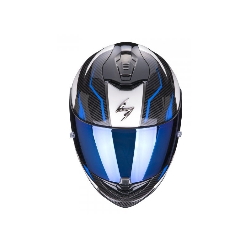 Integralny kask motocyklowy Scorpion EXO-1400 Air Fortuna biało-niebieski
