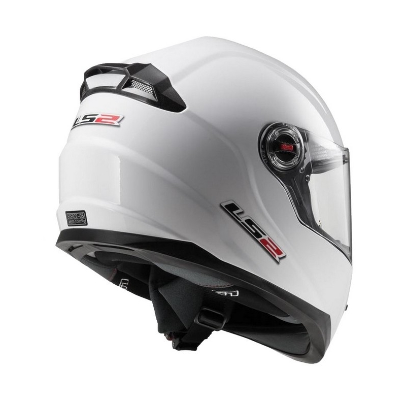 Dziecięcy integralny kask motocyklowy LS2 FF392 Mono Junior biały wyprzedaż
