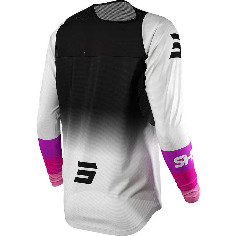 Damska koszulka motocrossowa Shot Shelly black-white-pink outlet wyprzedaż