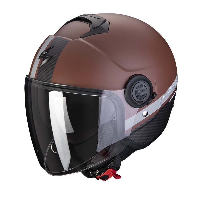 Kask motocyklowy SCORPION EXO-CITY STRADA matowy brązowo-czarny