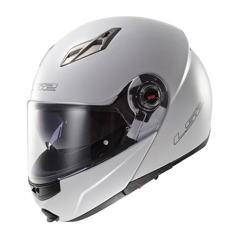 Kask moto szczękowy LS2 EASY biały wyprzedaż