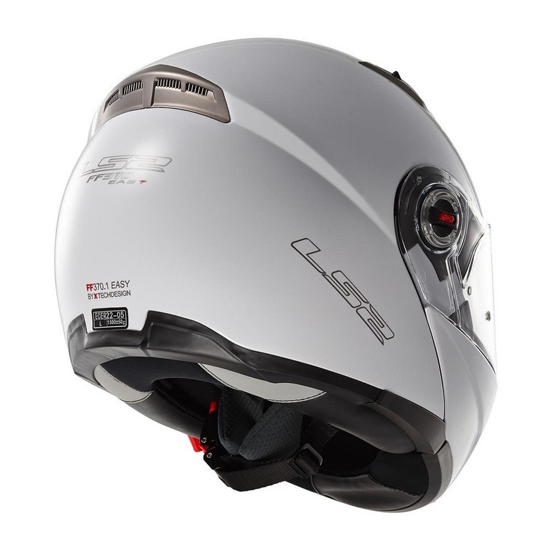 Kask moto szczękowy LS2 EASY biały wyprzedaż