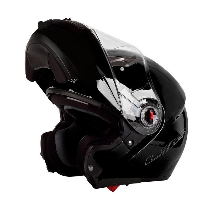 Kask moto szczękowy LS2 EASY czarny połysk