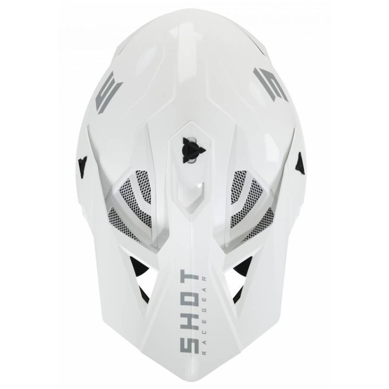 Kask motocrossowy Shot Lite Fury Solid 2.0 biały
