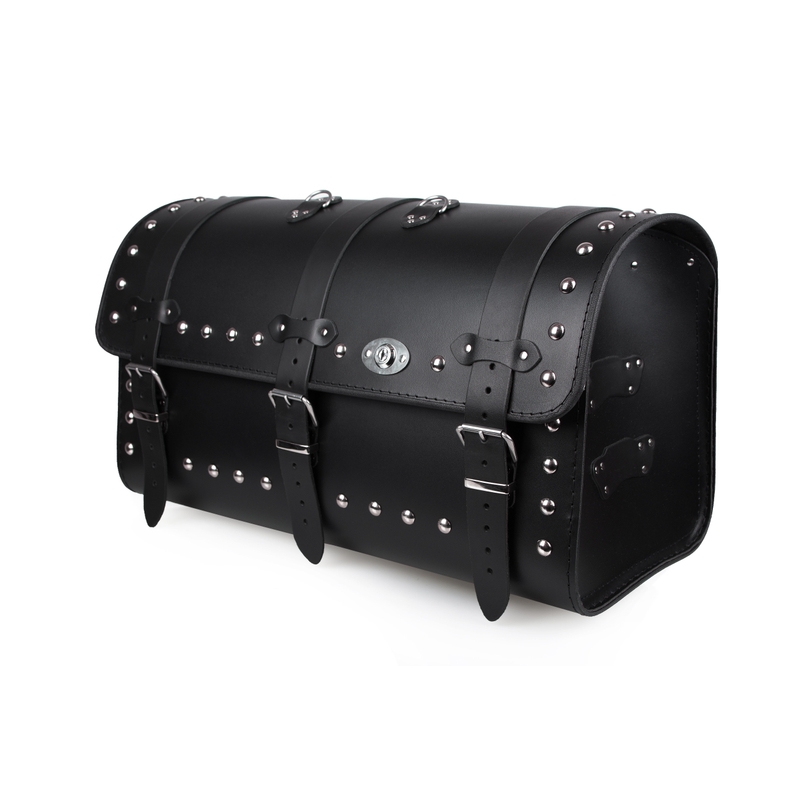 Moto kufer skórzany Chopper RSA-8B ze zamkiem