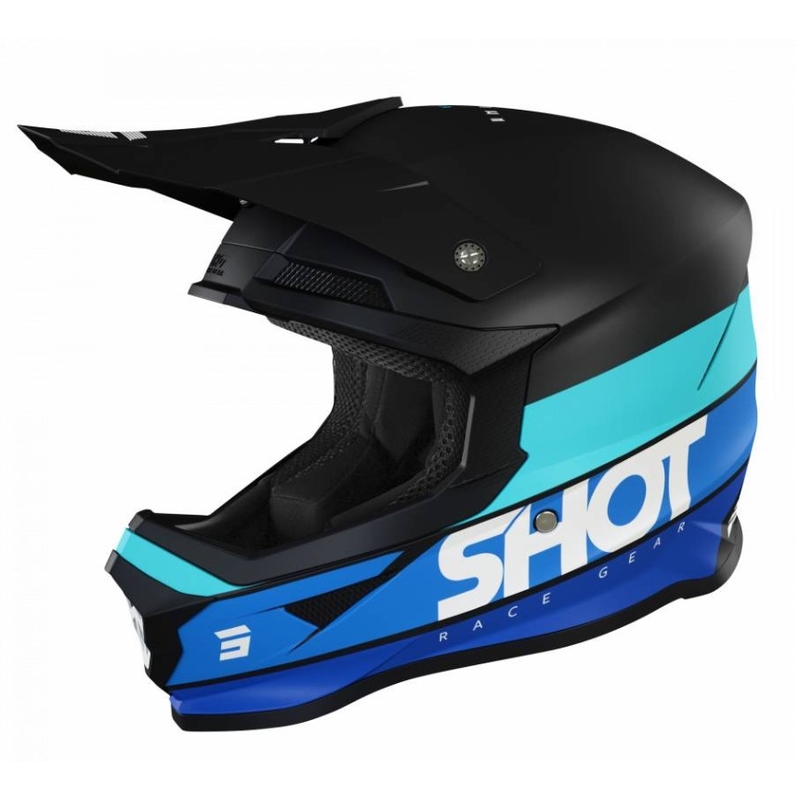 Kask motocrossowy Shot Furious Story black-blue