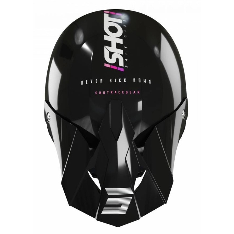 Kask motocrossowy Shot Furious Story czarno-różowy wyprzedaż