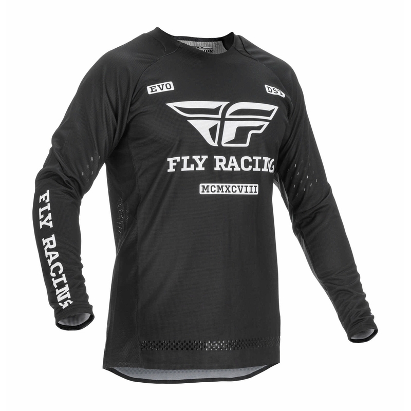Koszulka motocrossowa FLY Racing Evolution DST 2022 czarno-biała
