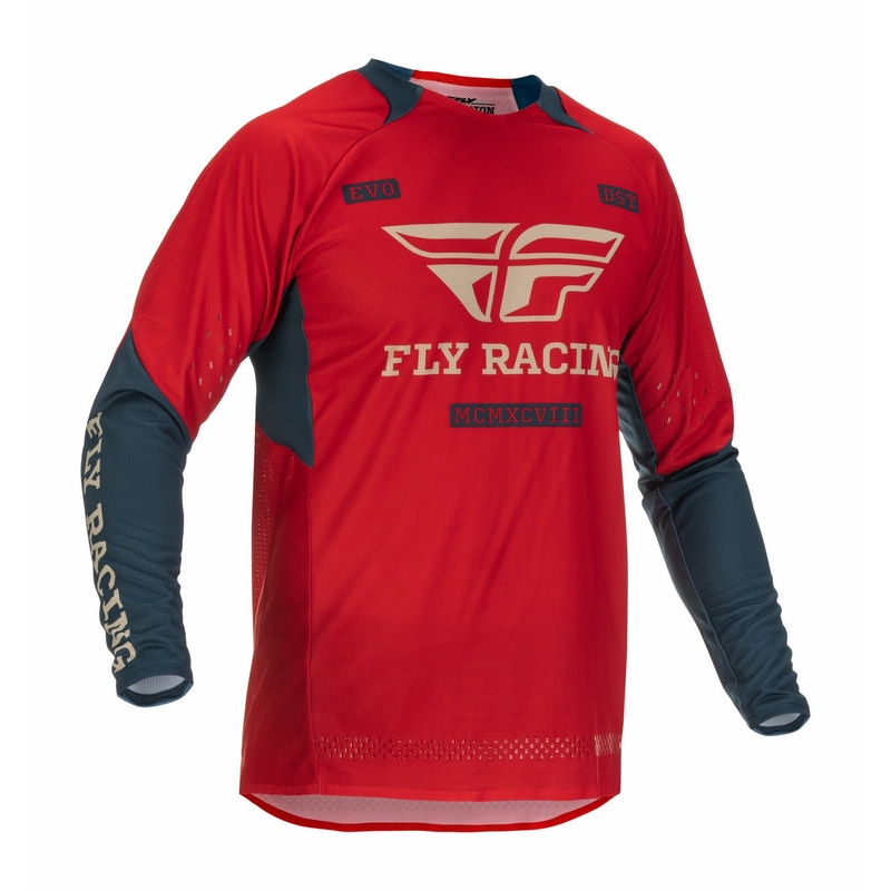 Koszulka motocrossowa FLY Racing Evolution DST 2022 czerwono-szara