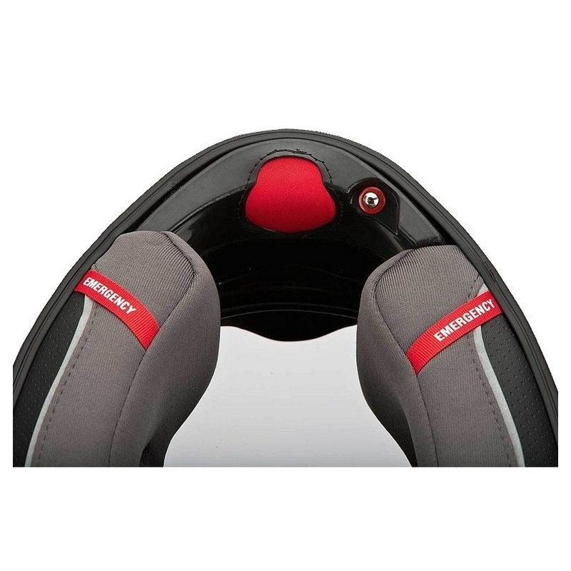 Moto integralny kask Scorpion EXO-410 Air Antares czarno-czerwony wyprzedaż
