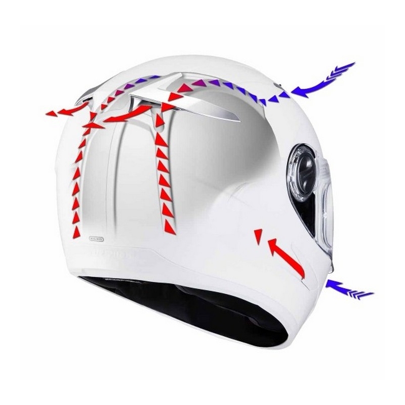 Integralny kask motocyklowy Scorpion EXO-500 laces biało-srebrny wyprzedaż