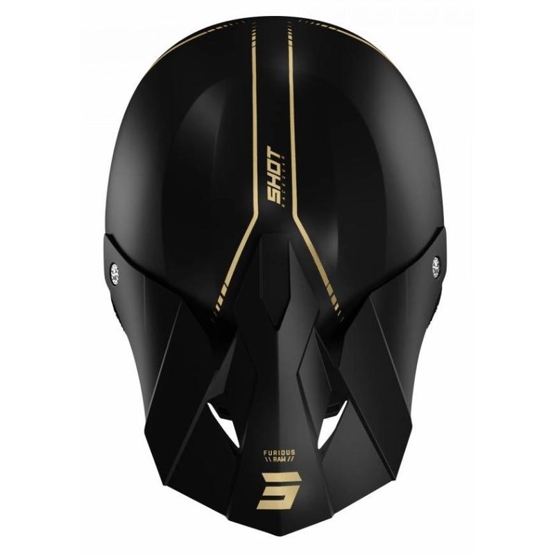 Kask motokrosowy Shot Furious Raw 3.0 czarno-złoty wyprzedaż