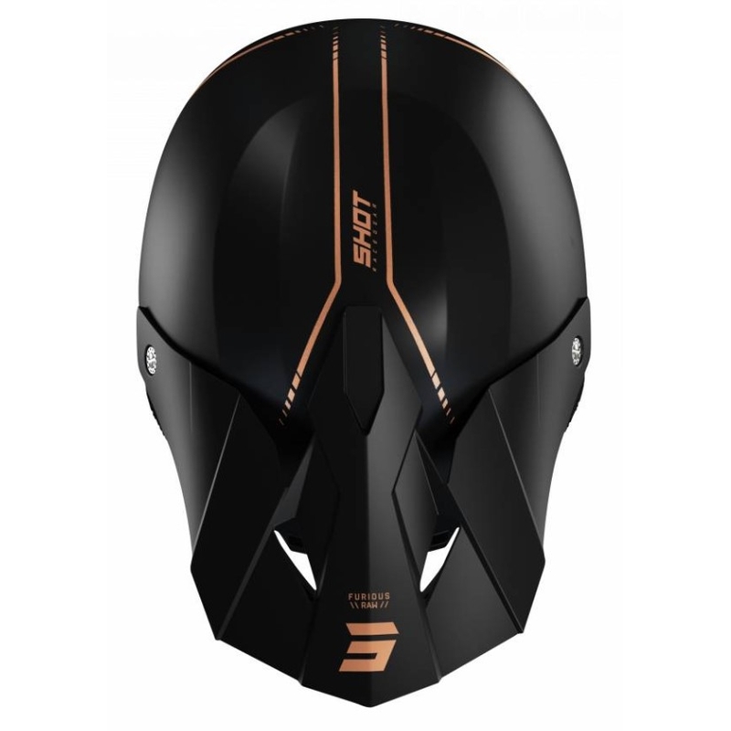 Kask motocrossowy Shot Furious Raw 3.0 black-bronze