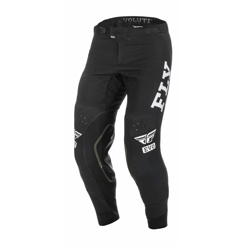 Spodnie motocrossowe FLY Racing Evolution DST 2022 biało-czarne