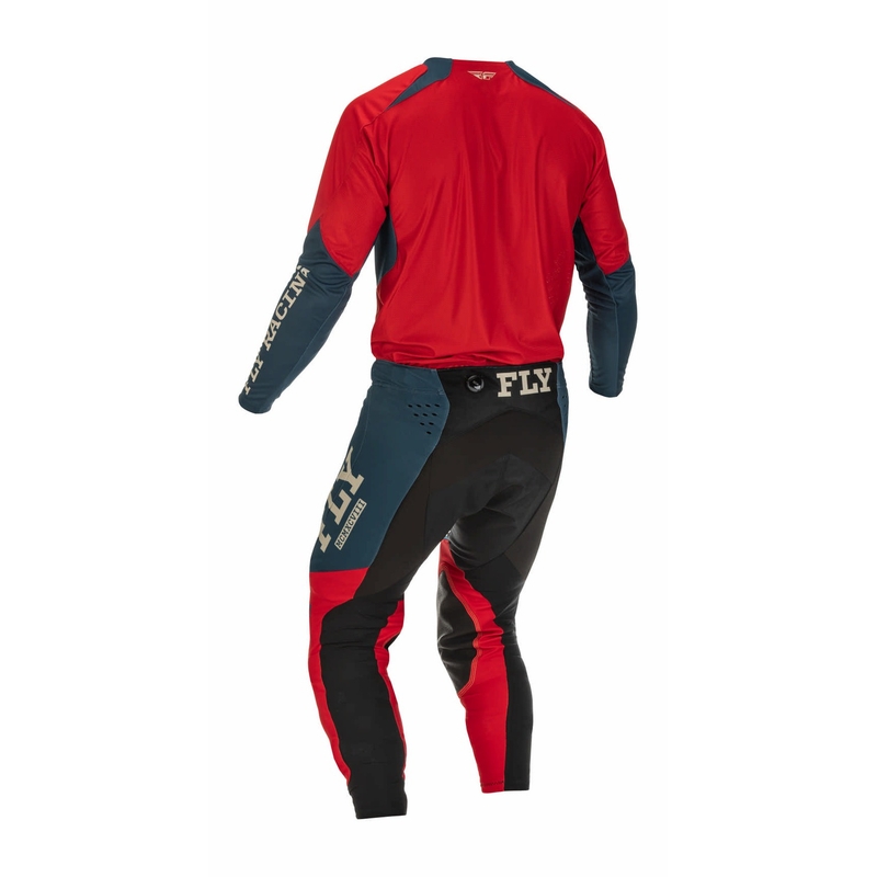 Spodnie motocrossowe FLY Racing Evolution DST 2022 czerwono-szare