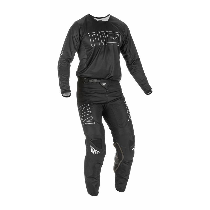 Spodnie motocrossowe FLY Racing Kinetic Fuel - USA 2022 biało-czarne