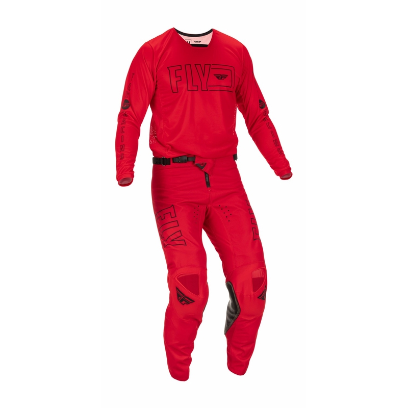 Spodnie motocrossowe FLY Racing Kinetic Fuel 2022 czarno-czerwone