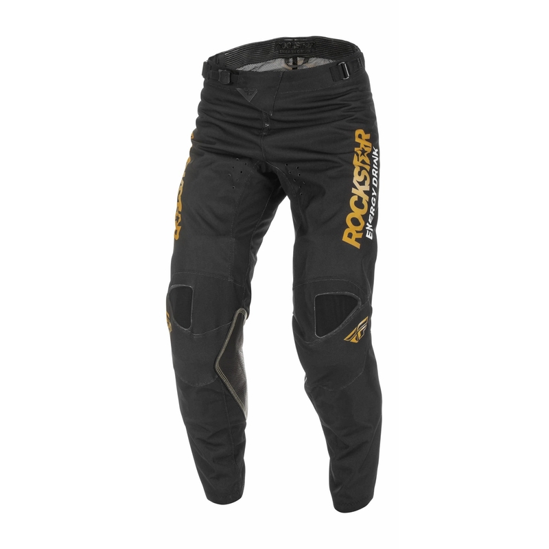 Spodnie motocrossowe FLY Racing Kinetic Rockstar 2022 gold-black wyprzedaż