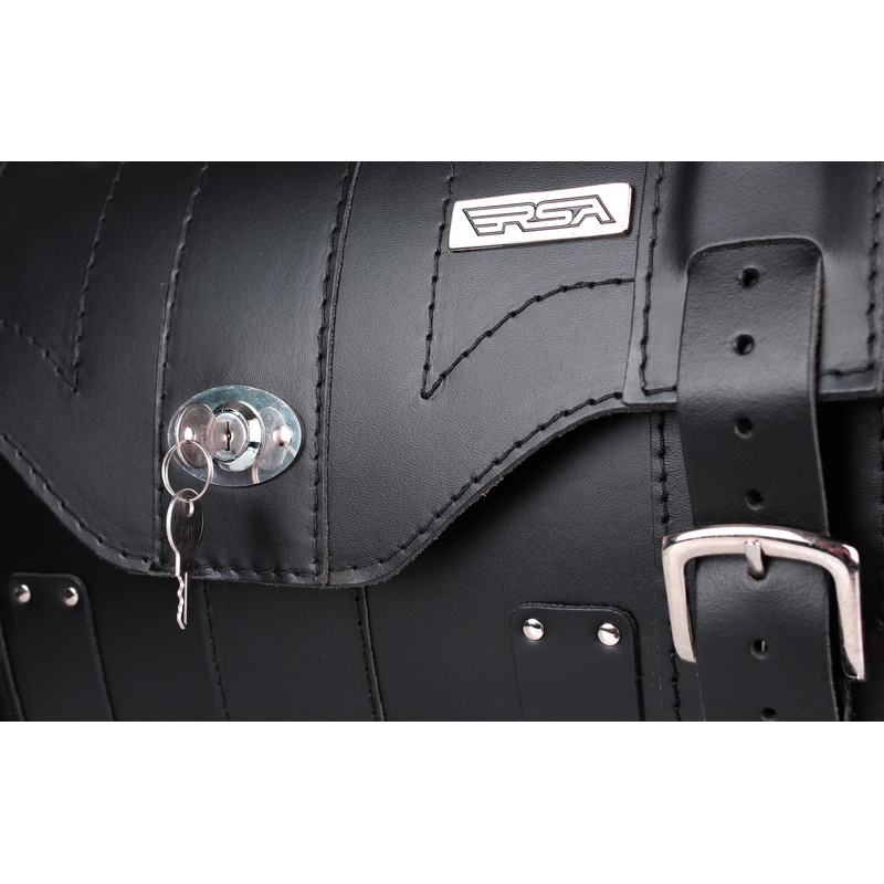 Moto kufer skórzany Chopper RSA-15A ze zamkiem