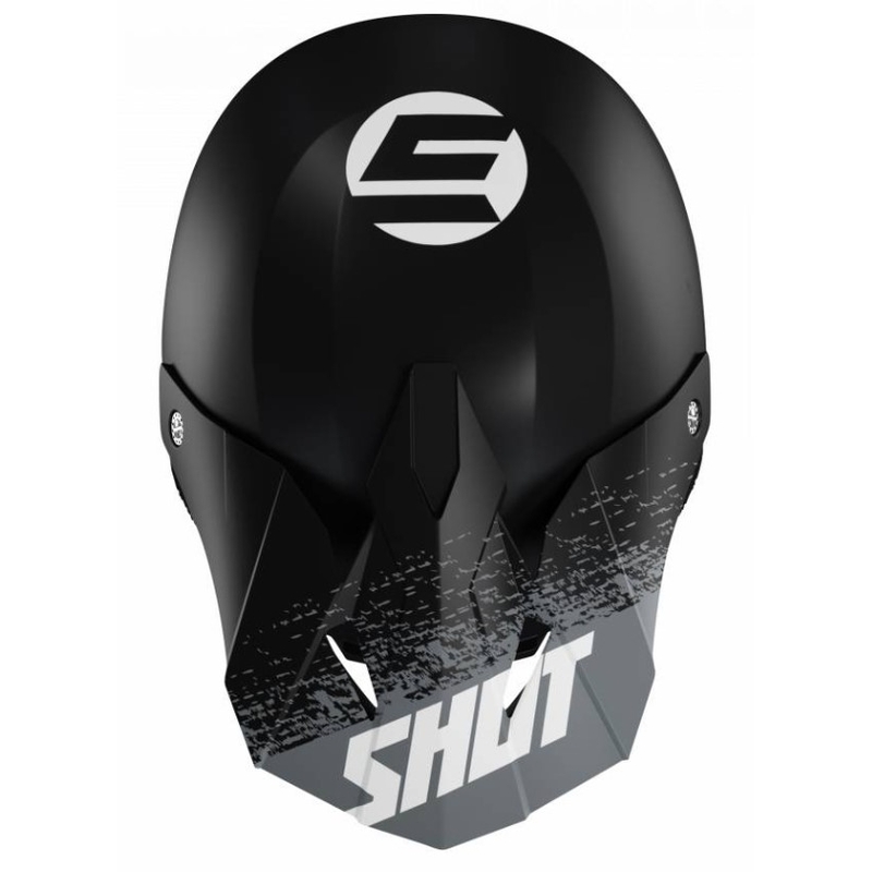 Kask motocrossowy Shot Furious Roll czarno-szary