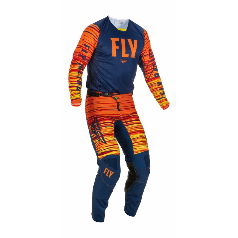 Spodnie motocrossowe FLY Racing Kinetic Wawe 2022 blue-orange