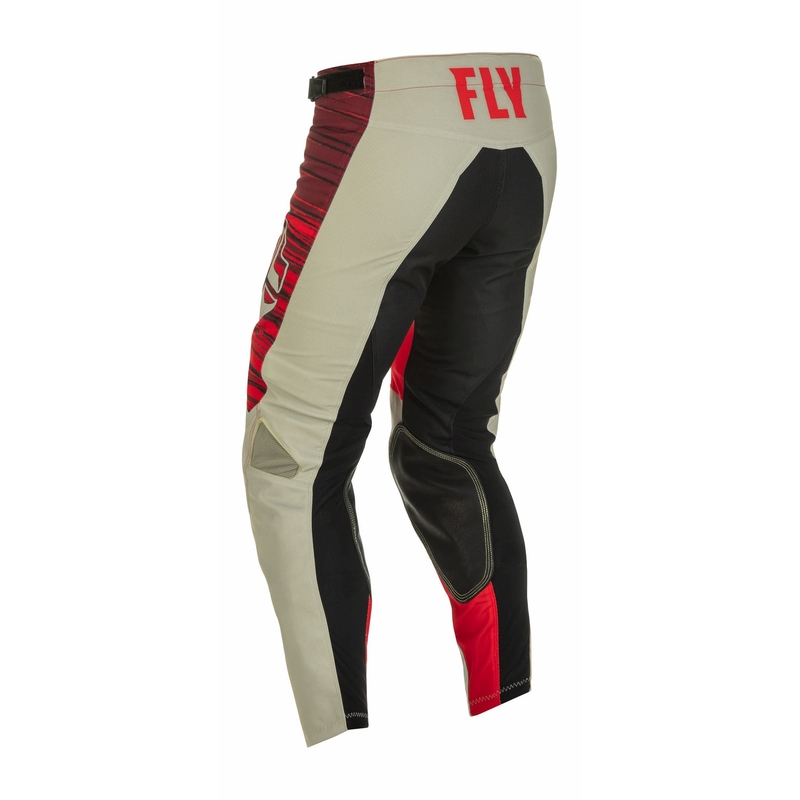 Spodnie motocrossowe FLY Racing Kinetic Wawe 2022 szare i czerwone