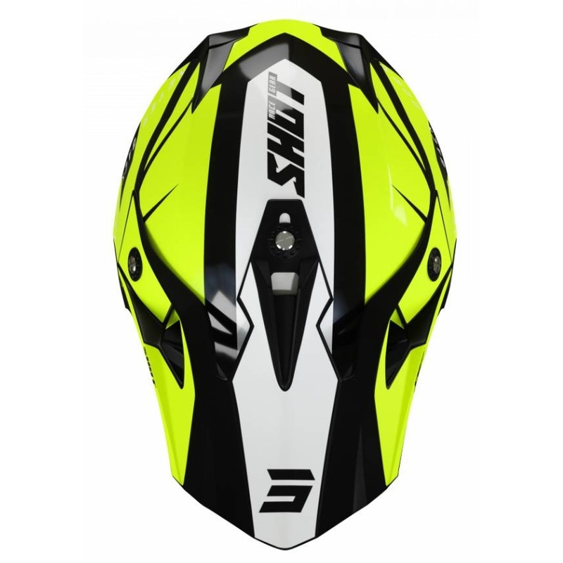 Kask motocrossowy Shot Pulse Revenge black-white-fluo yellow wyprzedaż